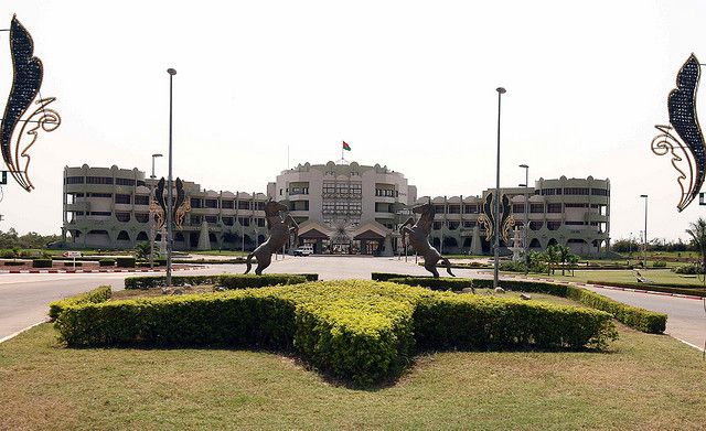 Burkina Faso Presidential Palace in Ouagadougou