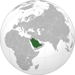 Map of Saudi Arabia